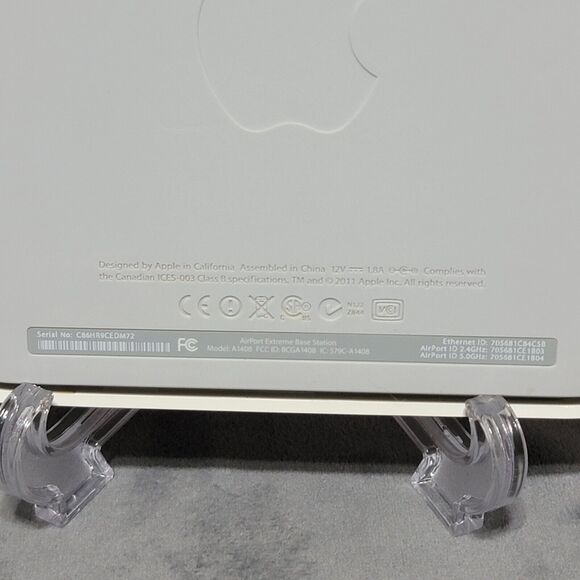 Apple AirPort Extreme Base Station A1408 WiFi Router - W/ Power -Tested/Working - Picture 4 of 14